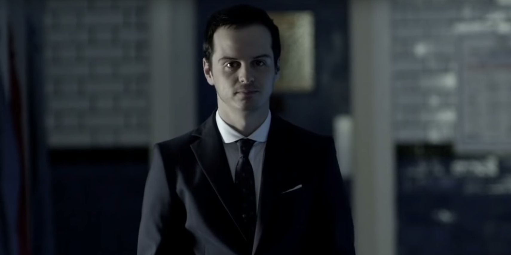 Moriarty looking menacing in Sherlock