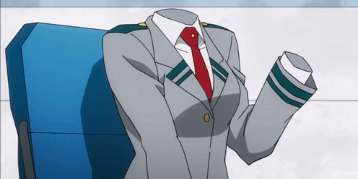 Toru Hagakure in the My Hero Academia anime.