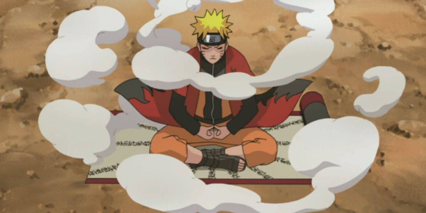 Naruto meditates for sage mode in Naruto Shippuden Danger Sage Mode Limit Reached