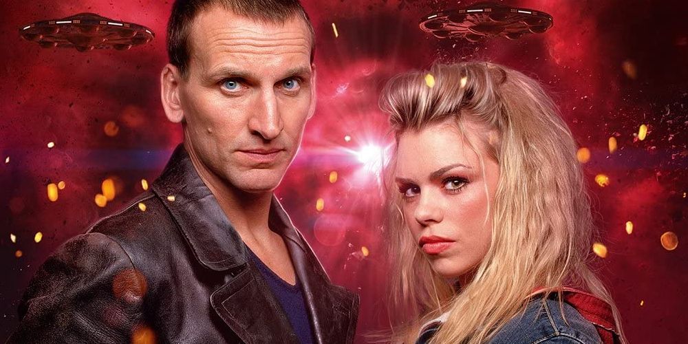 Rose Tyler and 9th Doctor promo photo for season 1 of Doctor Who
