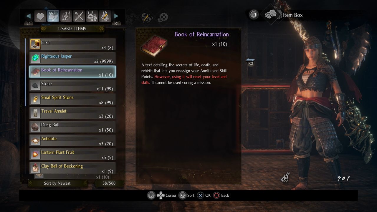 Nioh 2 Book of Reincarnation