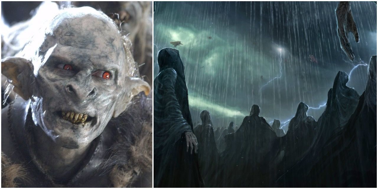 Orc Lord of the Rings and Harry Potter Dementors