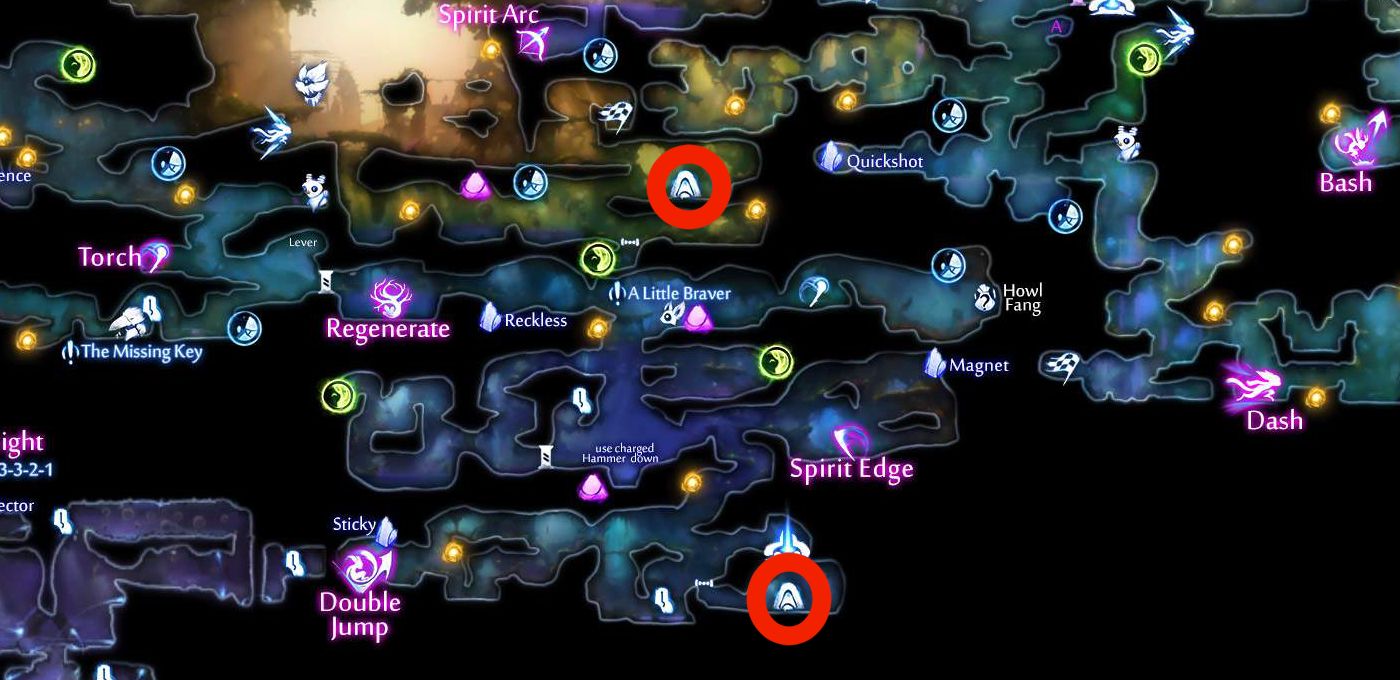 Ori And The Will Of The Wisps Inkwater Marsh Shrines
