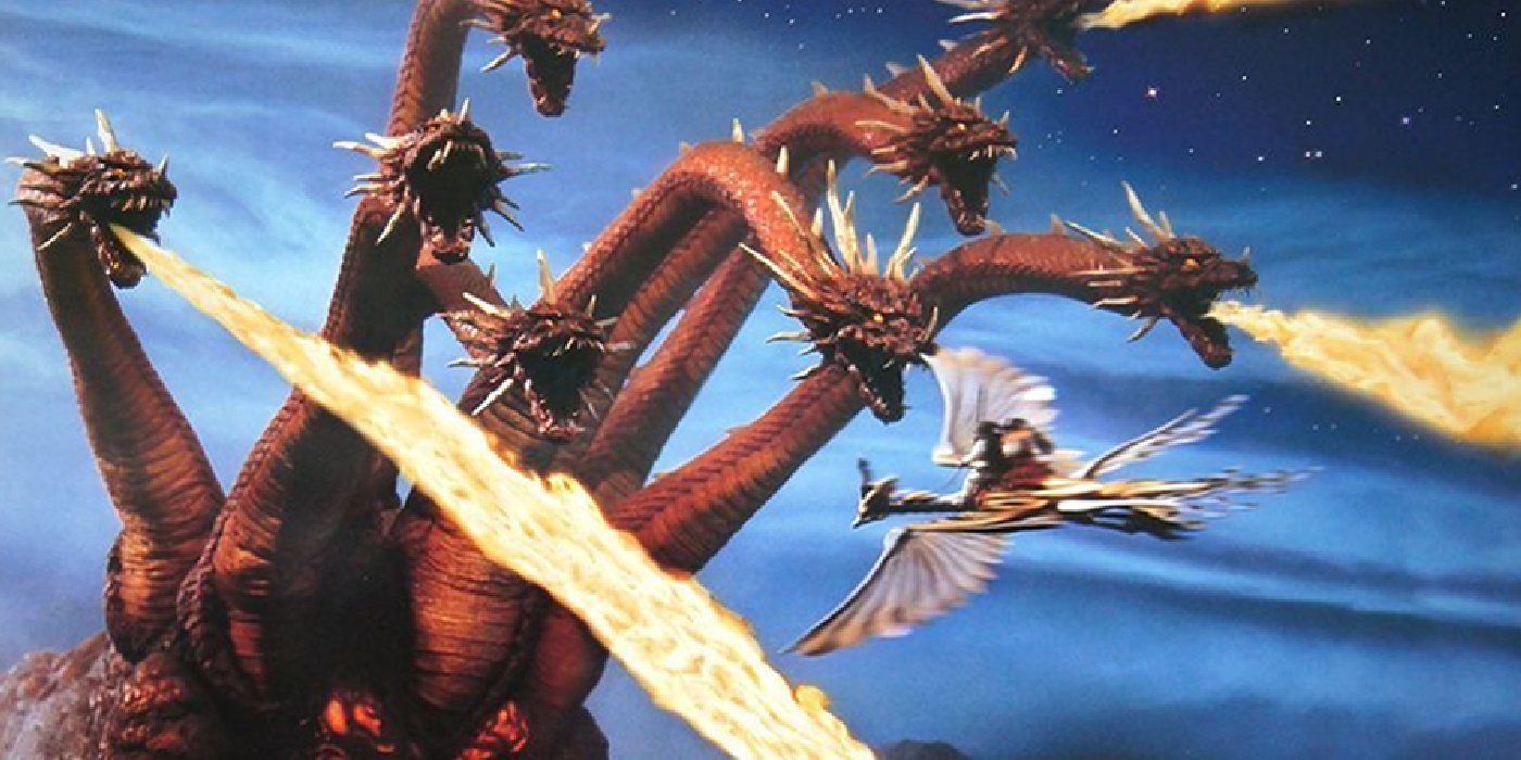 Still image from Toho's Orochi: the eight-headed dragon