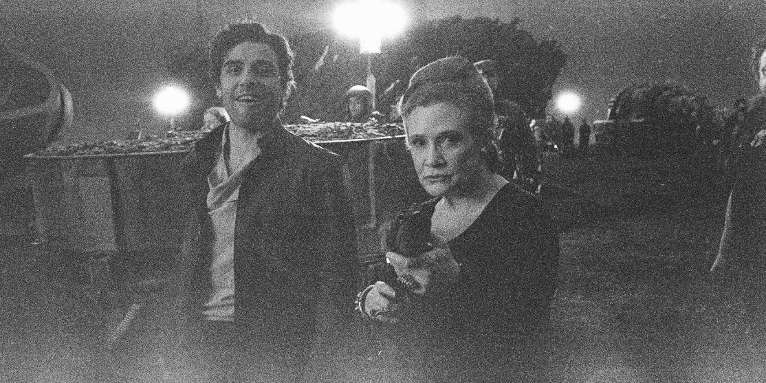 Oscar Isaac Carrie Fisher The Last Jedi