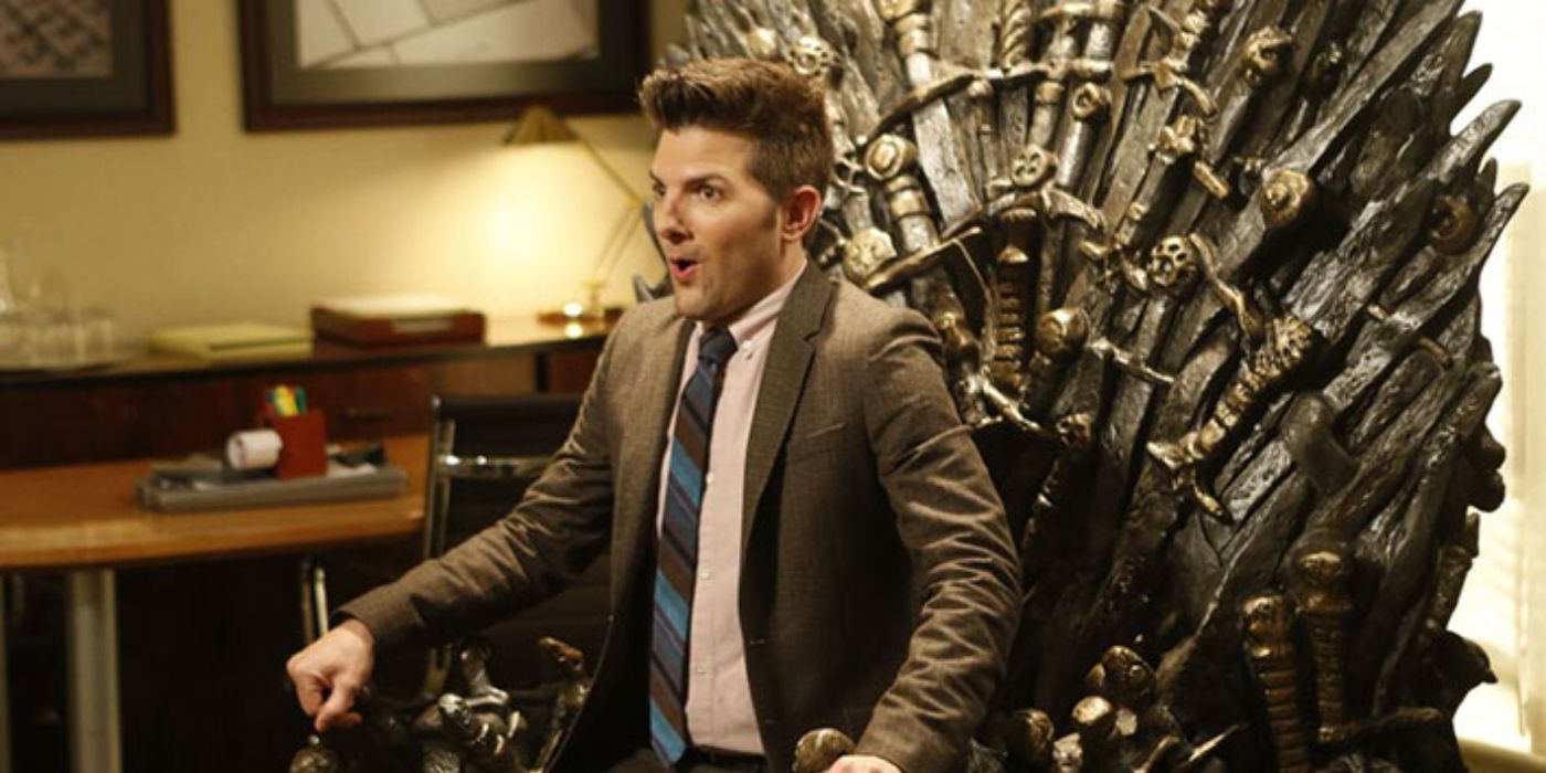 Parks and Recreation Game of Thrones Iron Throne Ben