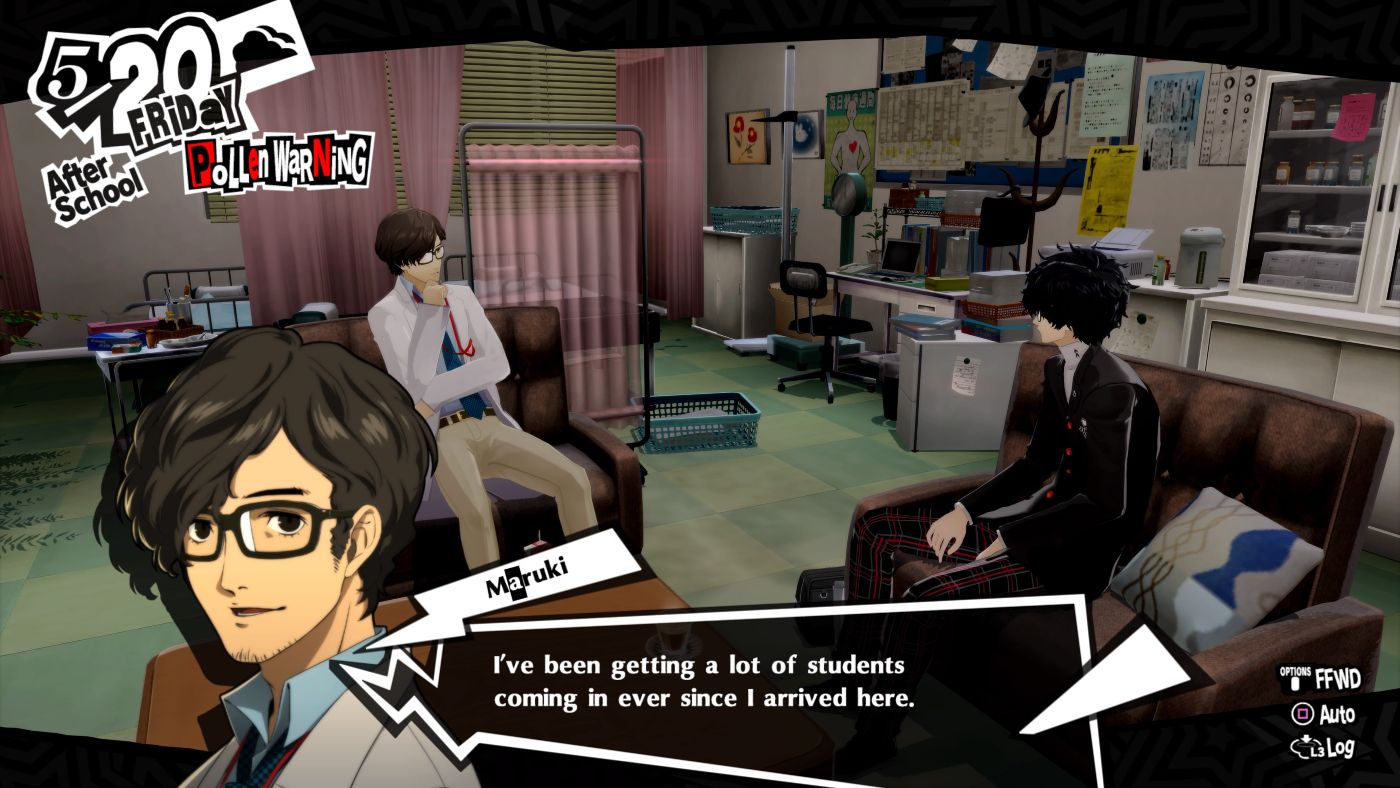 Joker talking to his counselor in Persona 5 Royal.