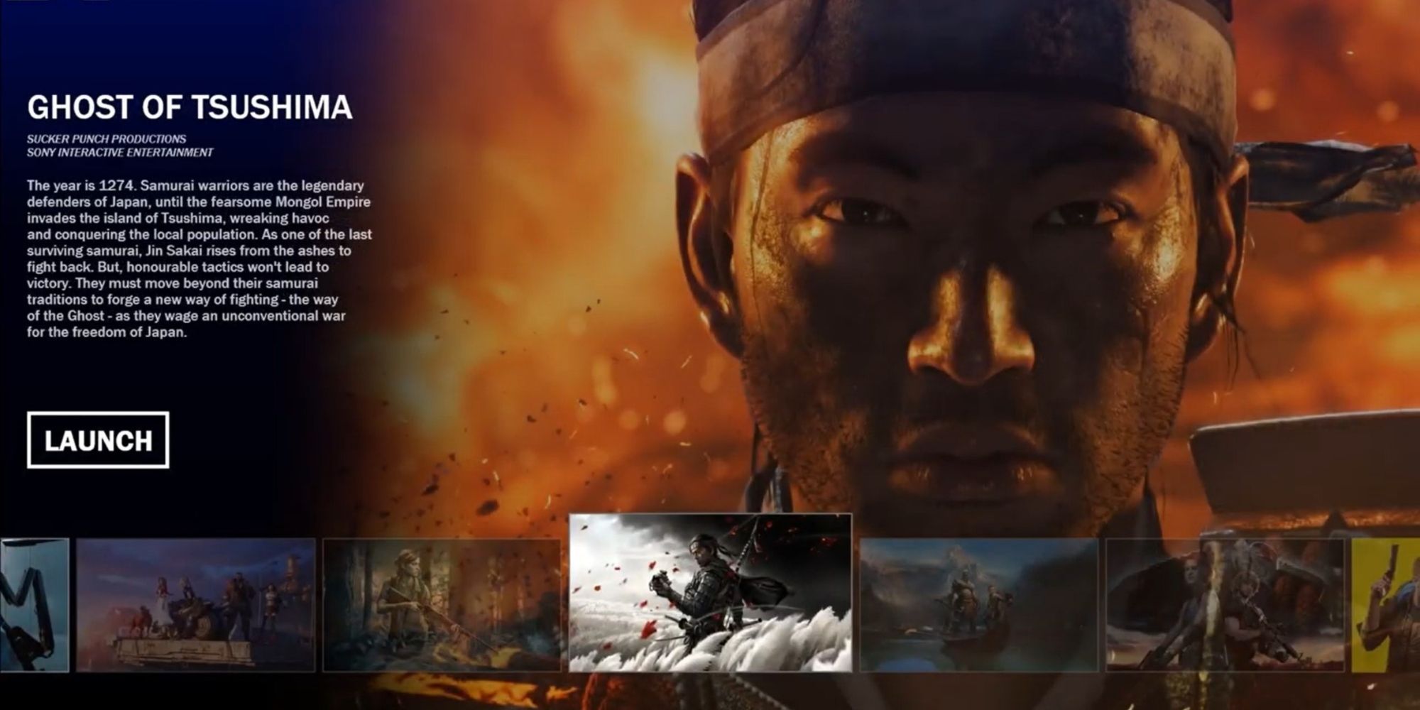 PlayStation 5 Mock User Interface