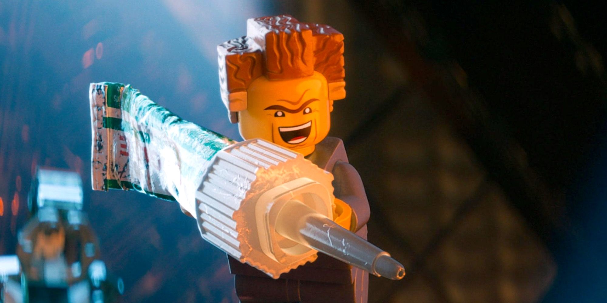 President Business with super glue in The LEGO Movie