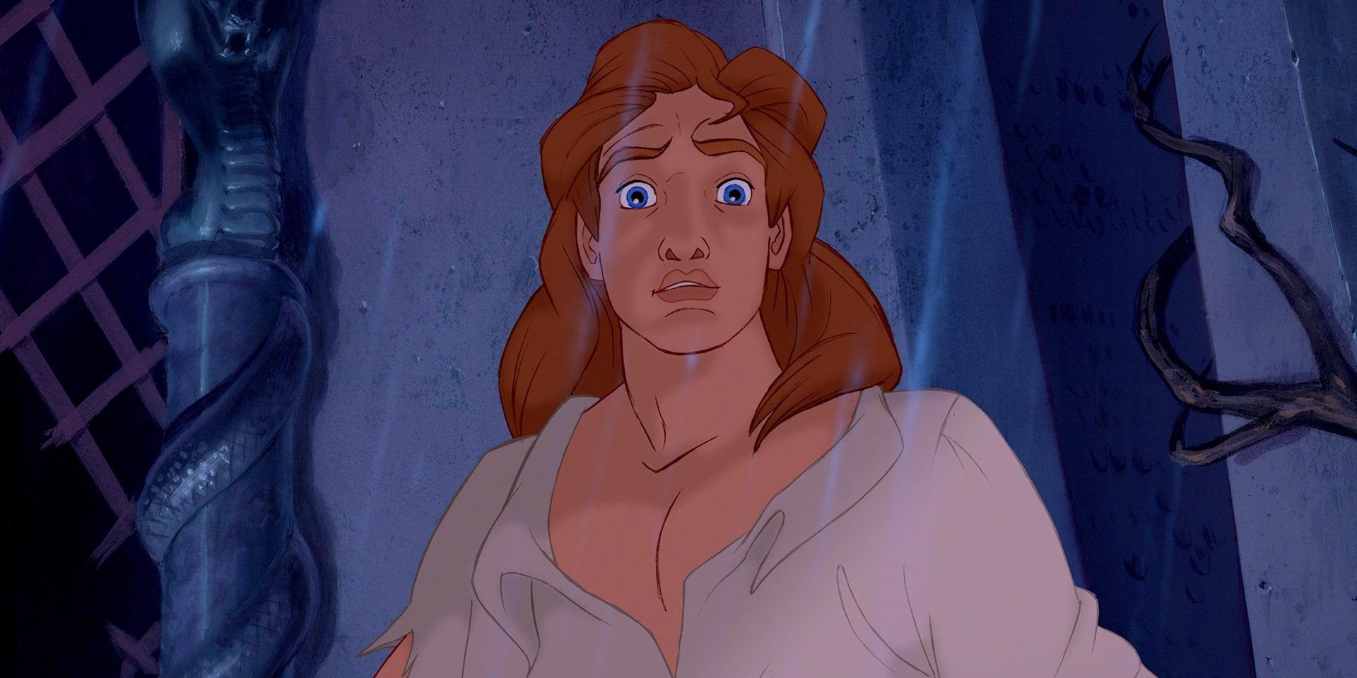 Prince Adam looking shocked in Beauty and the Beast.