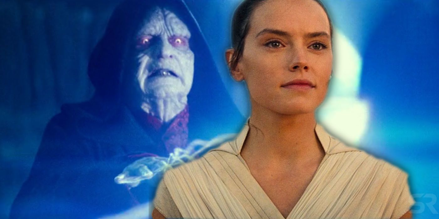 Rey and Palpatine in Star Wars The Rise of Skywalker