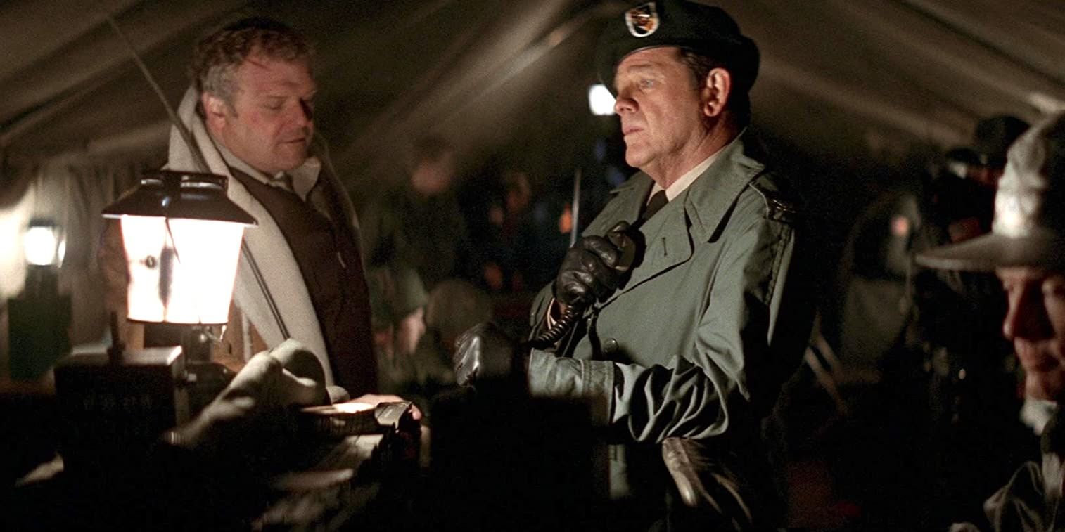 Richard Crenna, Brian Dennehy, and Craig Huston in First Blood (1982)