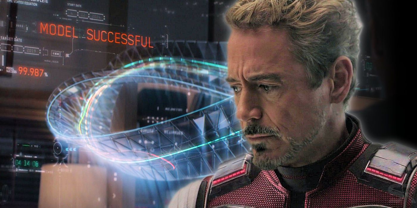 Robert Downey Jr as Iron Man in Avenger Endgame
