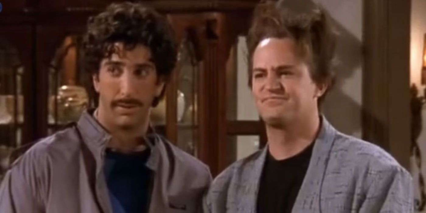 Ross and Chandler during thanksgiving