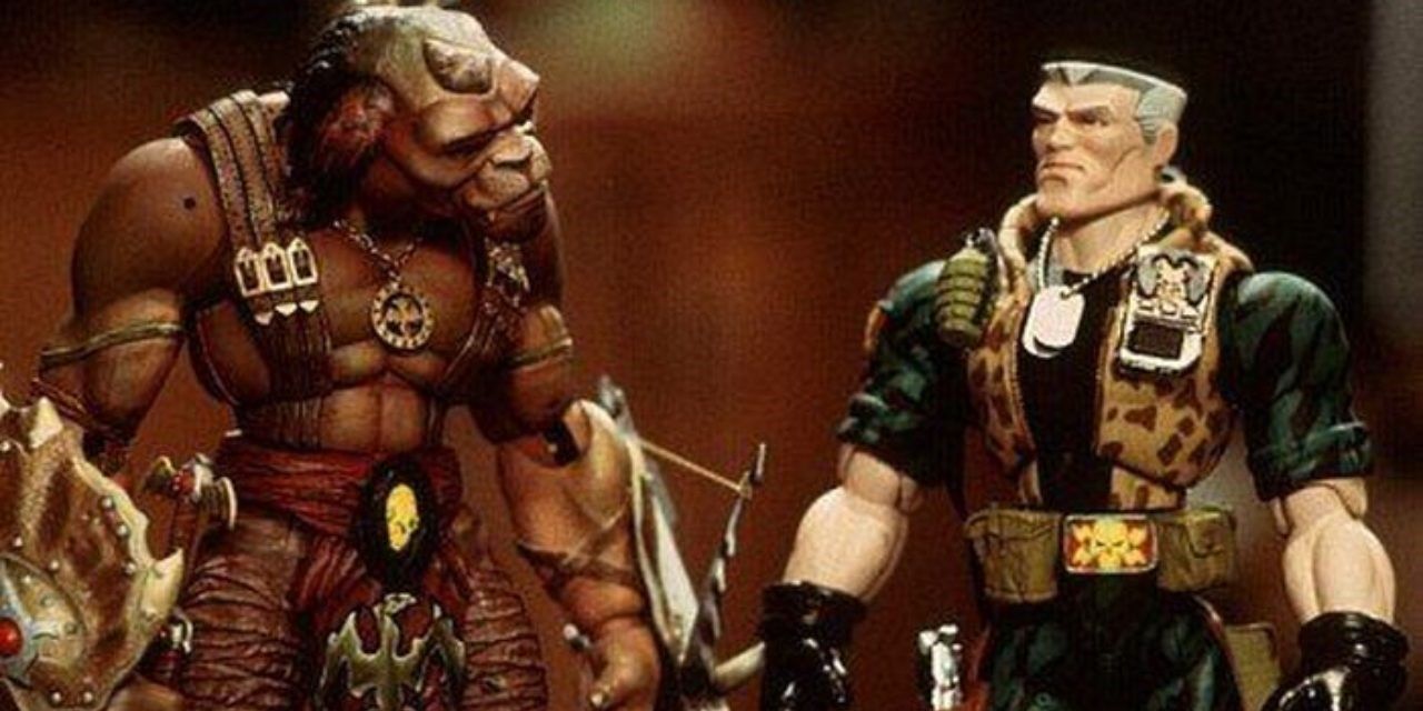 Chip and Archer stand together in Small Soldiers