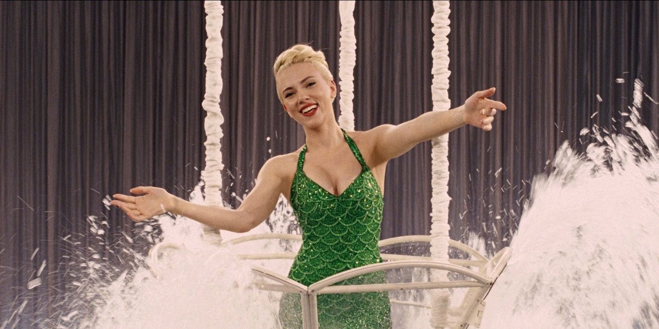 Scarlett Johansson surrounded by water in Hail, Caesar