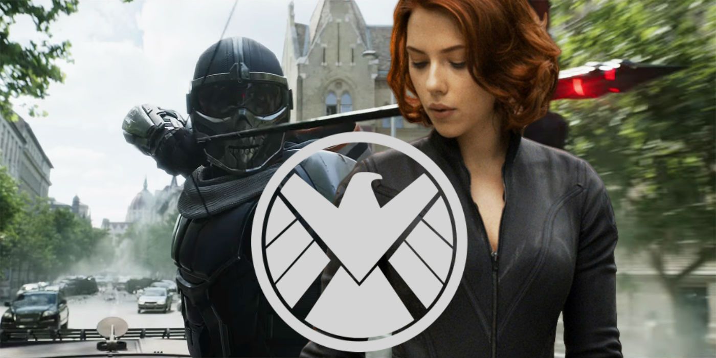 Scarlett Johansson as Natasha Romanoff and Taskmaster in Black Widow SHIELD