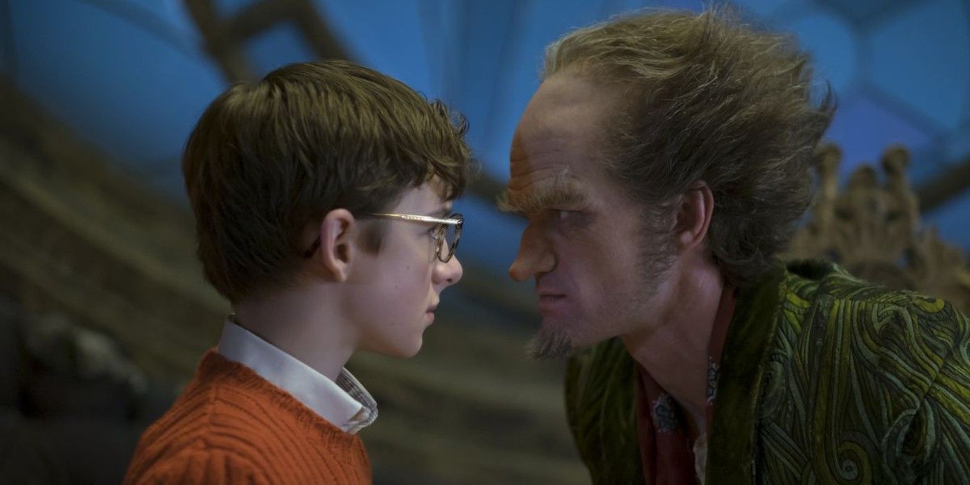 Count Olaf head to head with a child on A Series of Unfortunate Events.