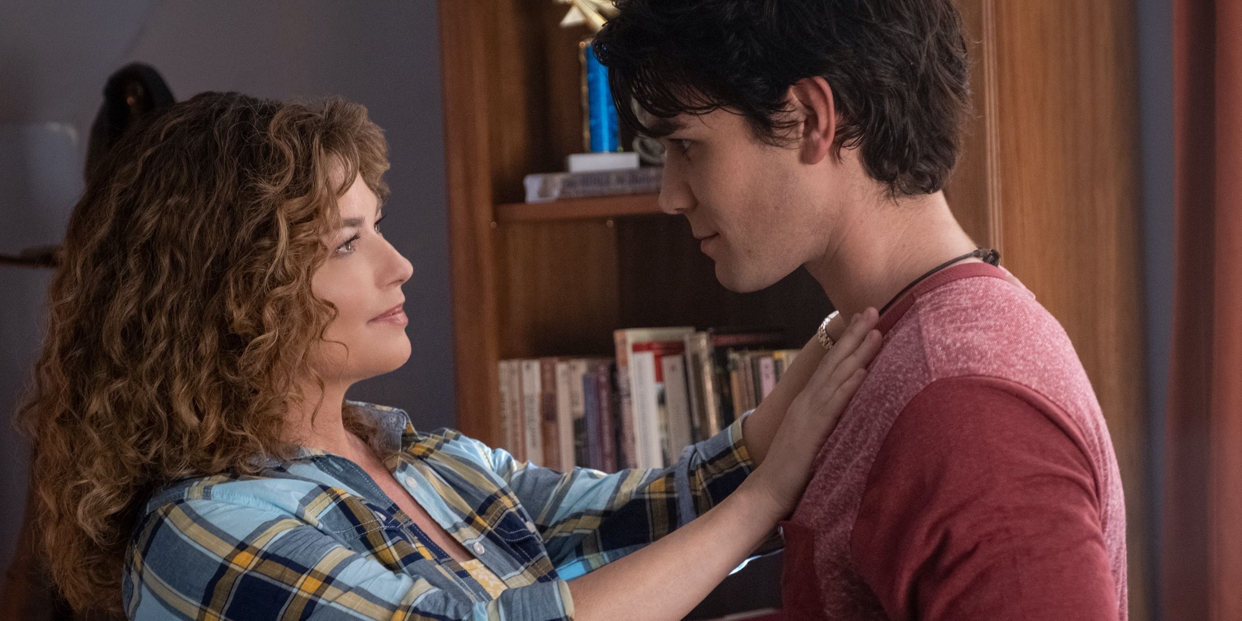 Shania Twain holding KJ Apa in I Still Believe