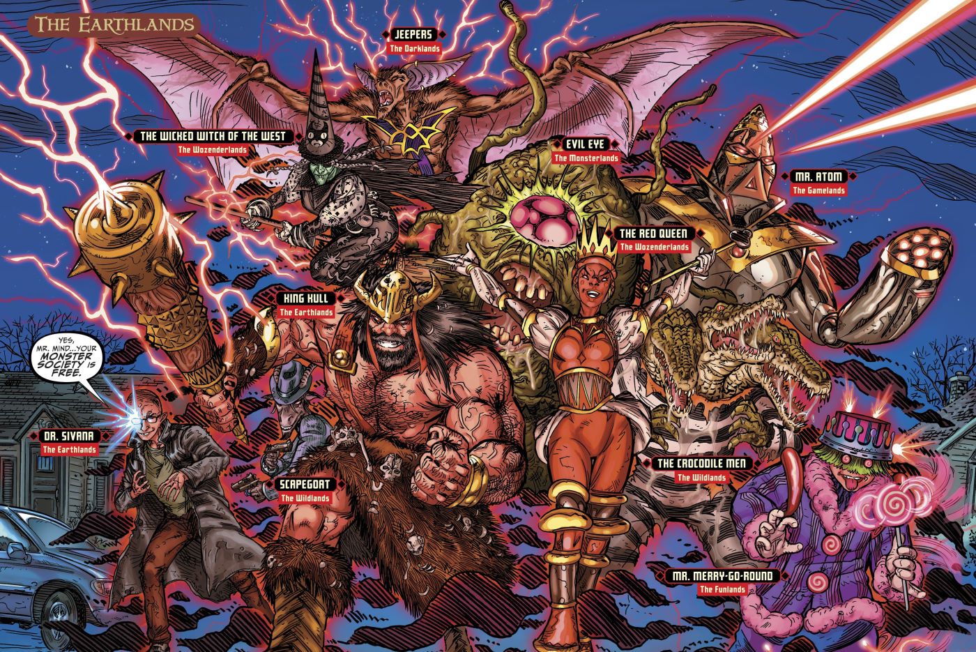 Shazam New Monster Society Team