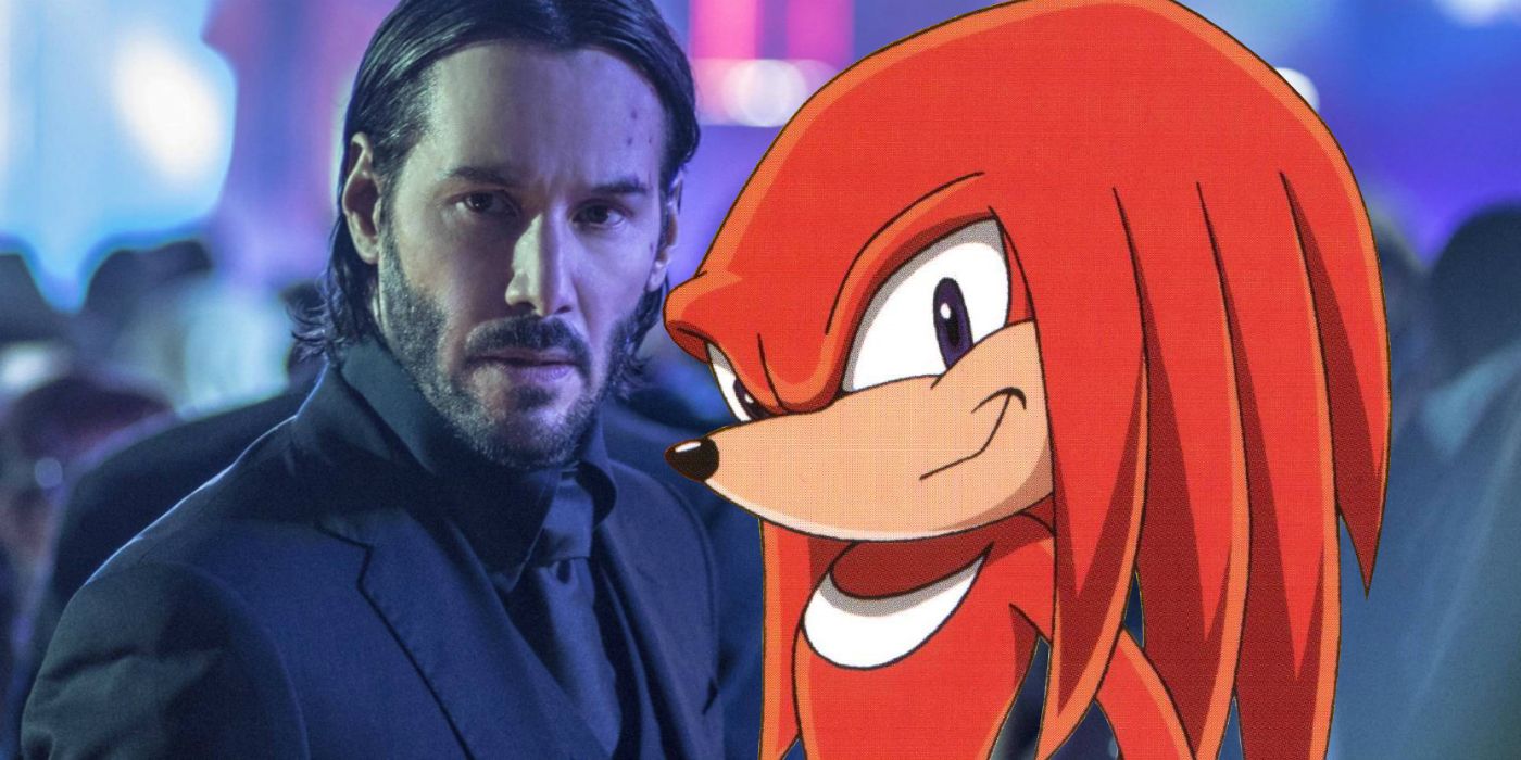 Sonic the Hedgehog Knuckles Keanu Reeves John Wick