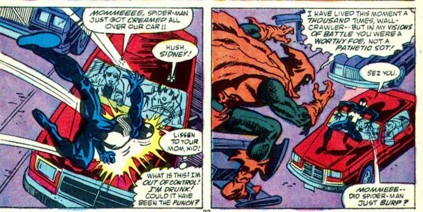 Spider-Man Fighting Drunk