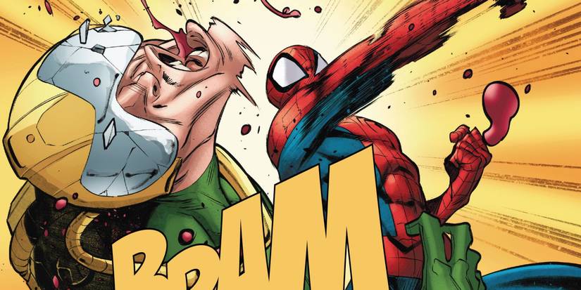 Spider-Man Punches Chance Comic