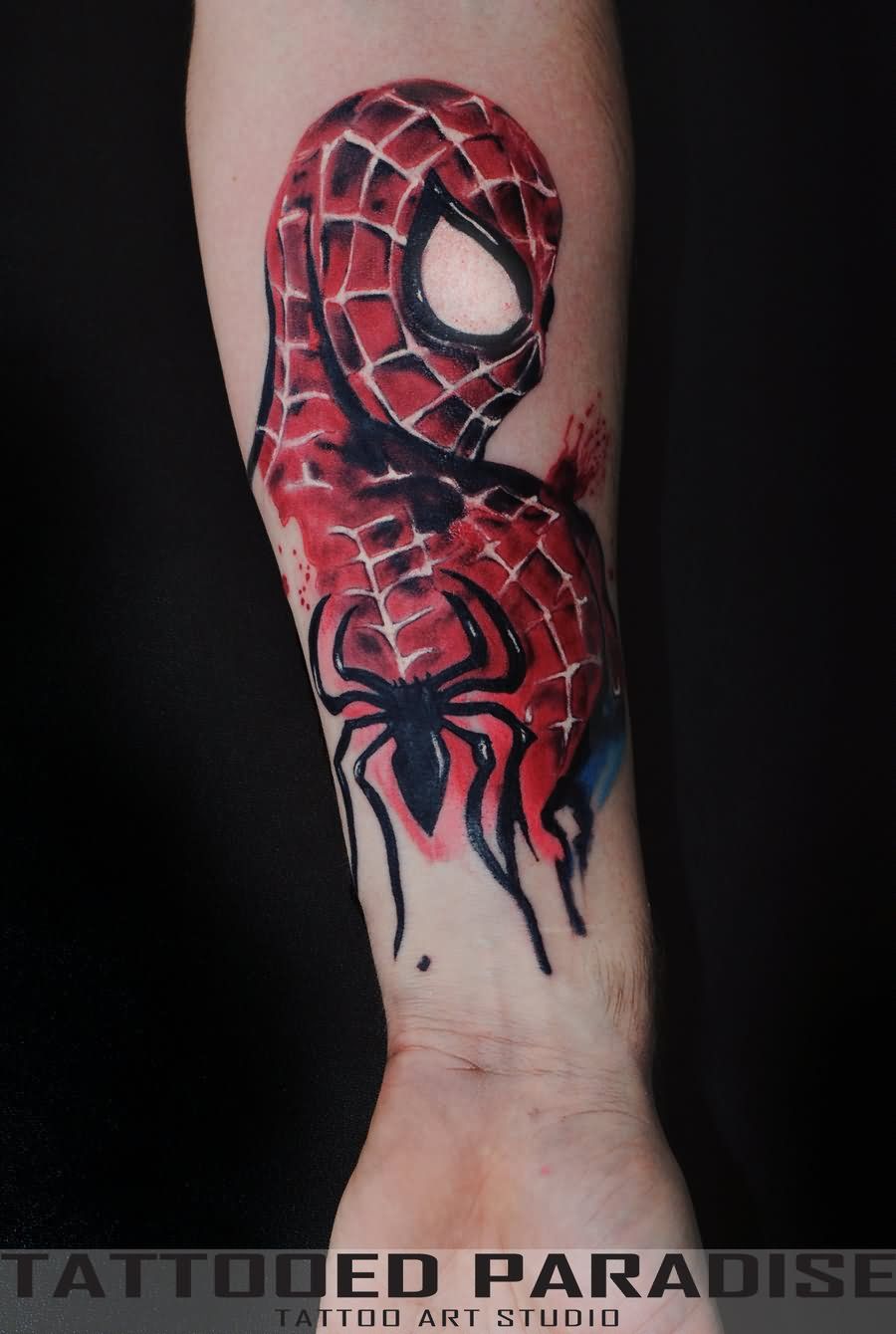 Spider-Man tattoo by Wyldish Bambino @ Bridge Street Tattoo, Chester : r/ Spiderman