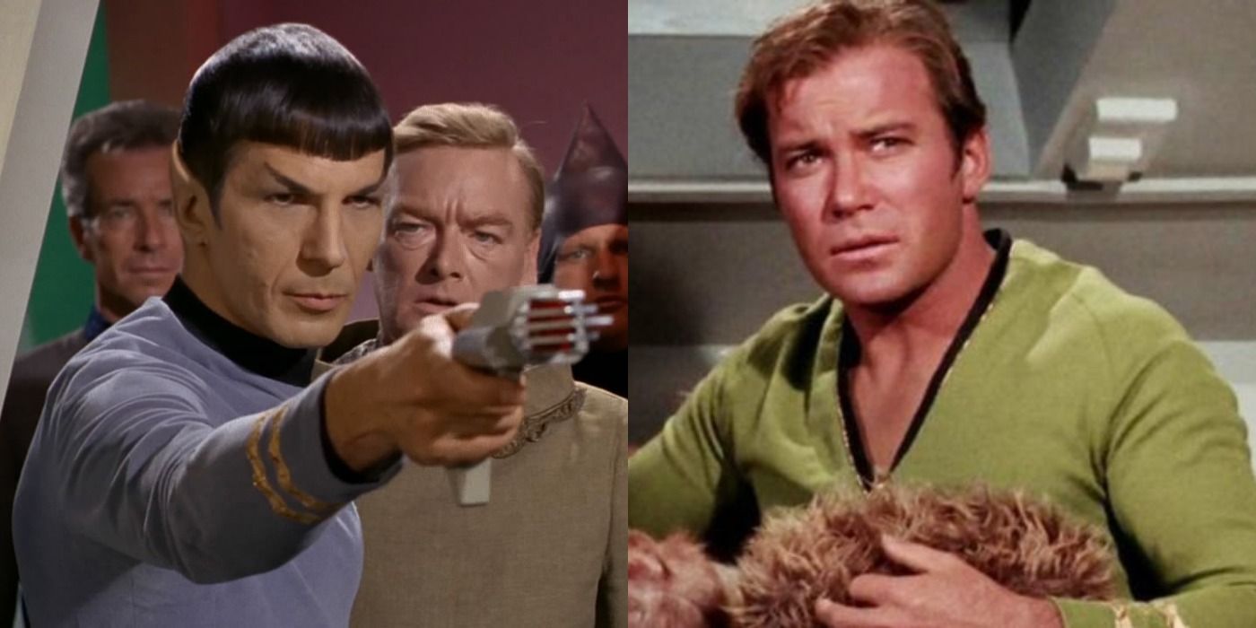 Spock and Kirk on Star Trek The Original Series