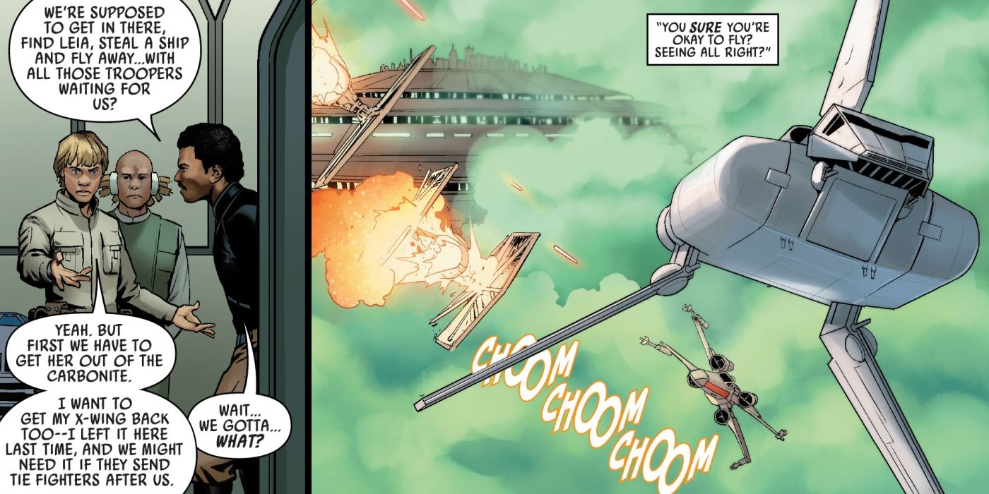 Star Wars Comic Fixes Luke X-Wing Plot Hole