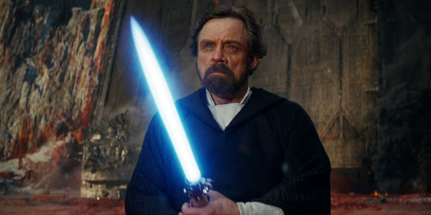 Star Wars Last Jedi Luke Blue Lightsaber