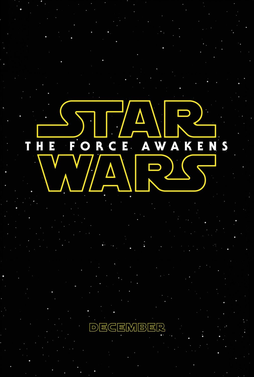Star Wars The Force Awakens Teaser Poster