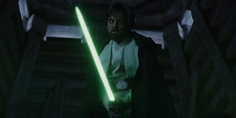Star Wars The Last Jedi Luke Skywalker Lightsaber Flashback