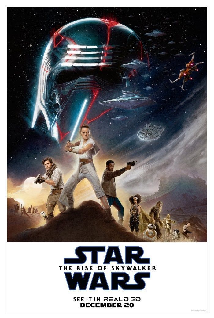 Star Wars The Rise Of Skywalker Real 3D Poster