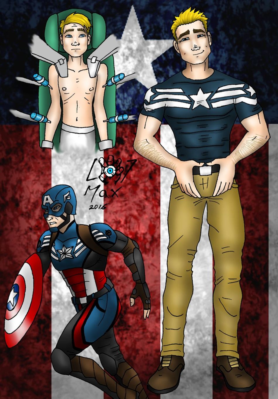 Steve Rogers' Journey In The MCU Fan Art
