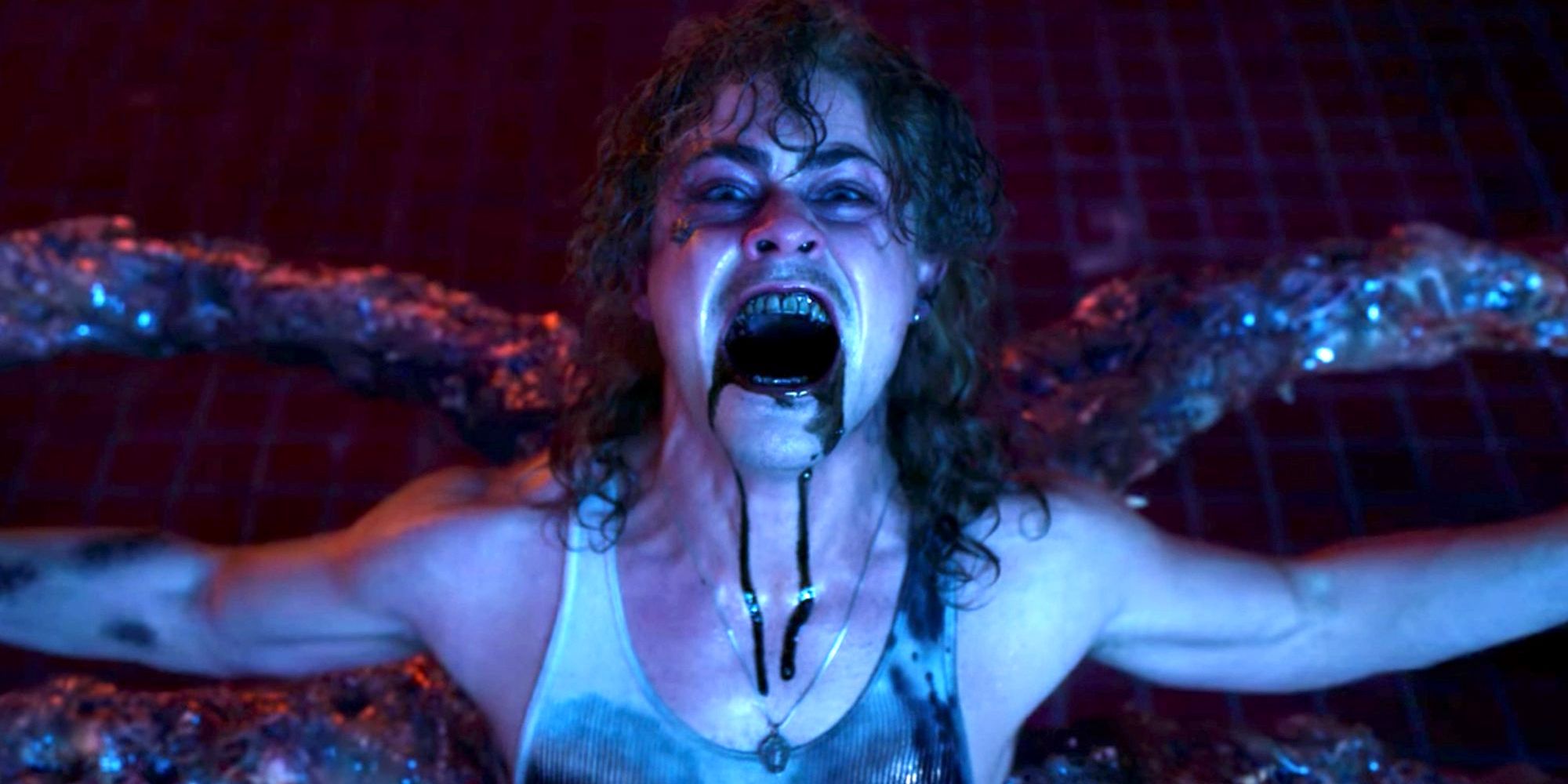 Bill screams as he's possessed in Stranger Things