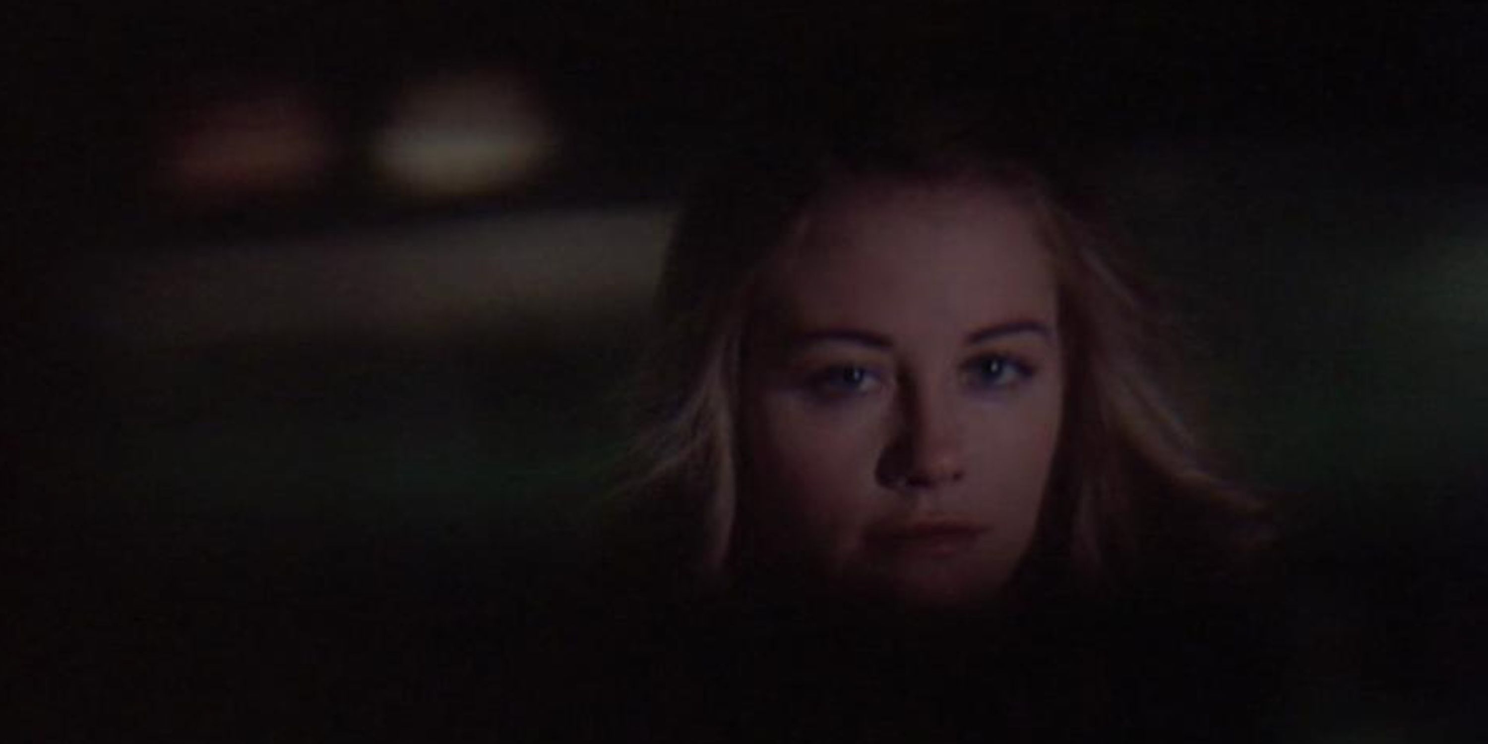 Betsy (Cybill Shepherd) in the back of a cab in Taxi Driver