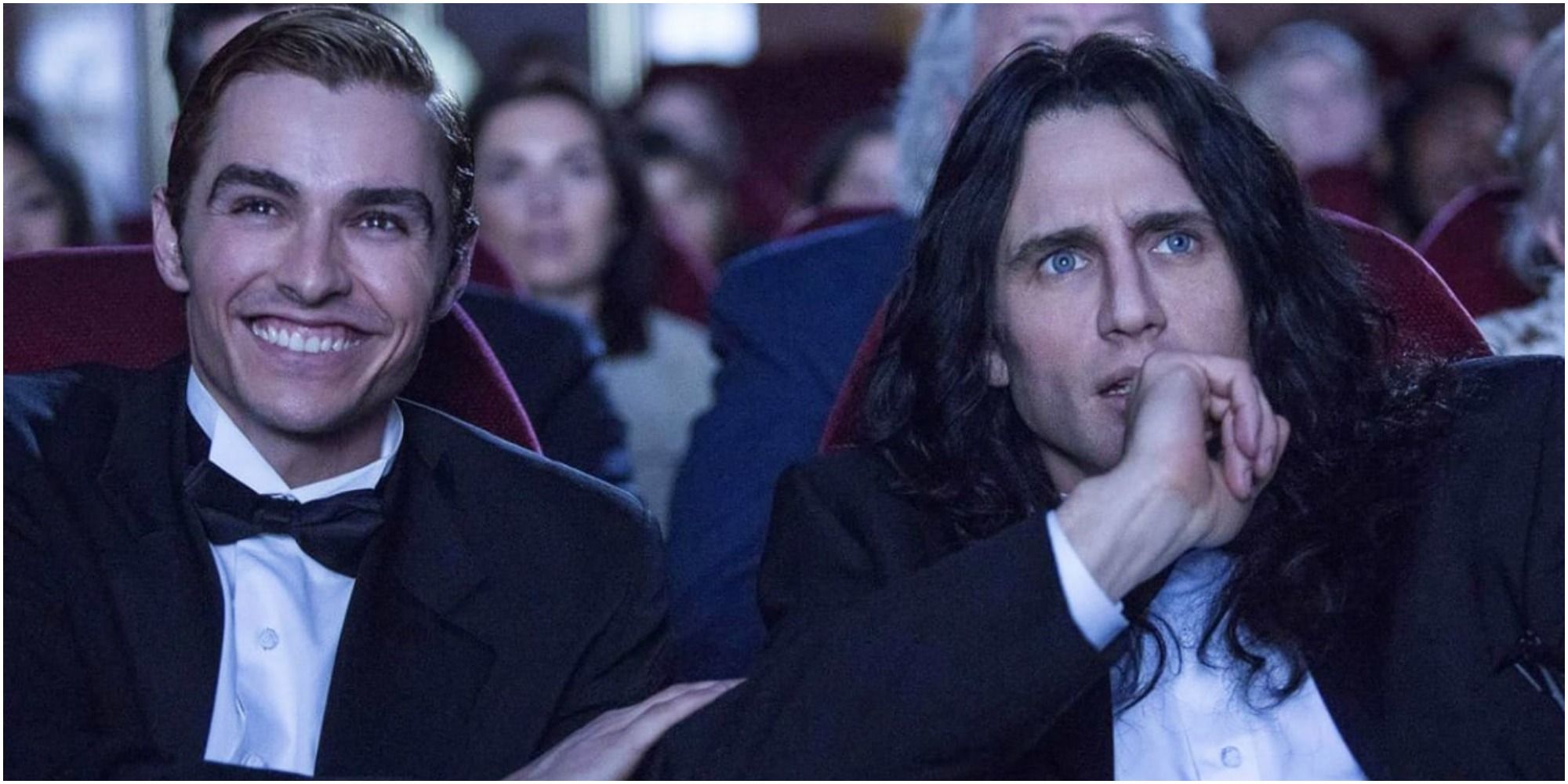 Greg and Tommy watching the movie in The Disaster Artist