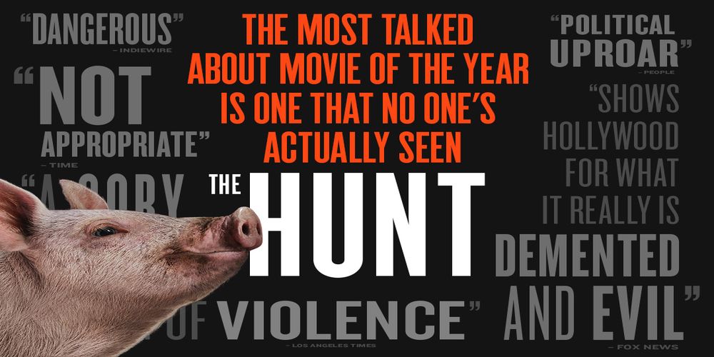 The Hunt promotional poster review quotes
