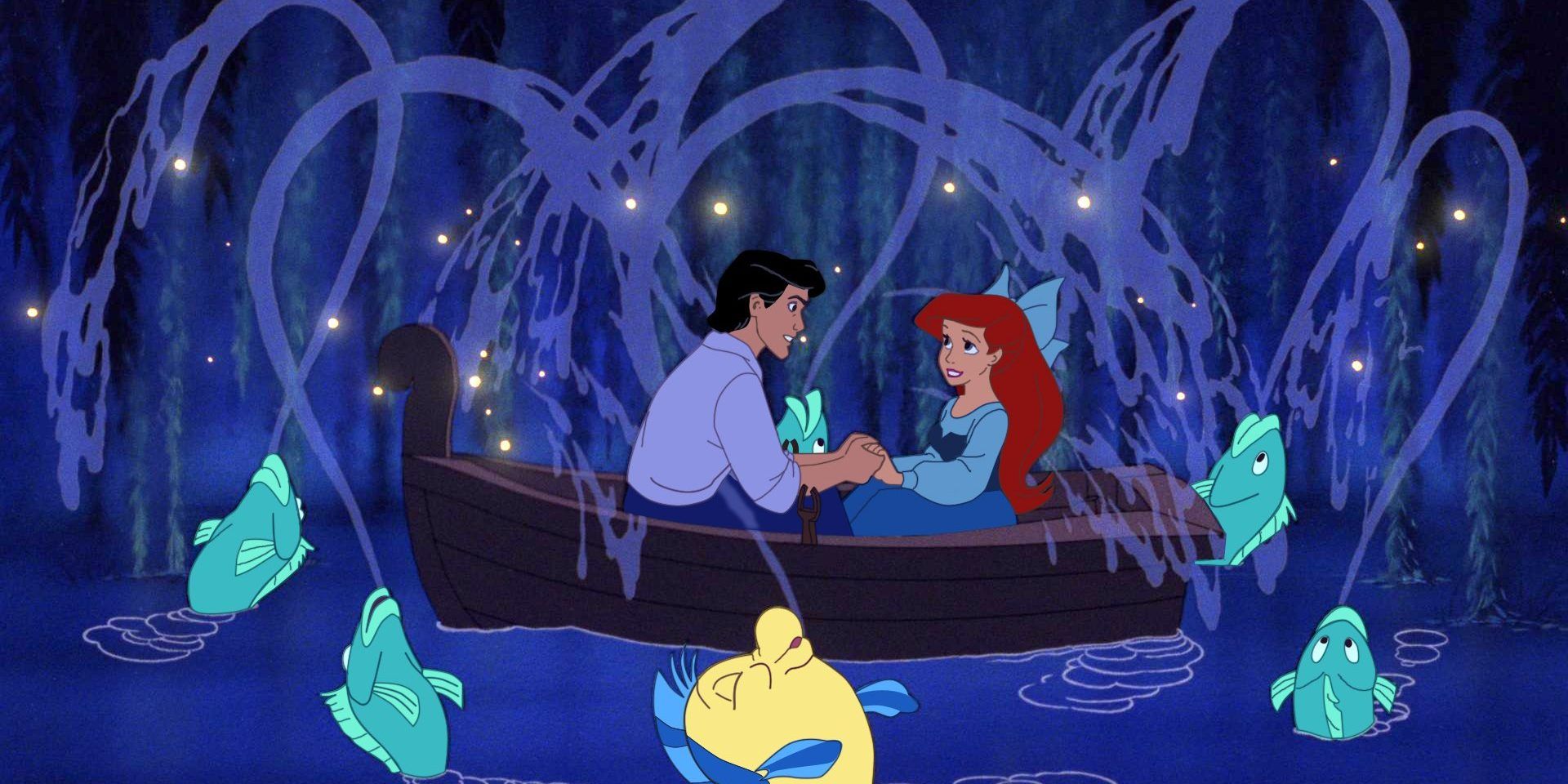 Ariel and Eric's First Kiss