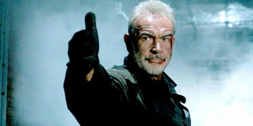 Sean Connery issuing a thumbs up in The Rock.