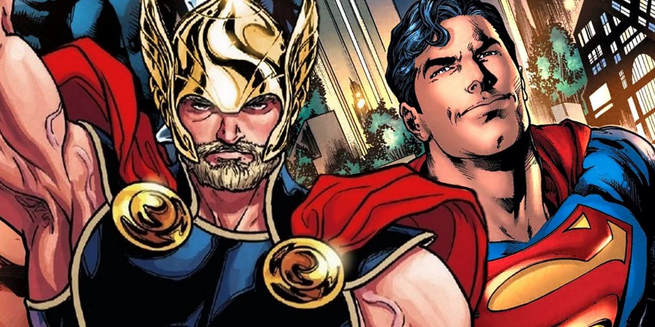Thor and Superman DC Marvel Comics
