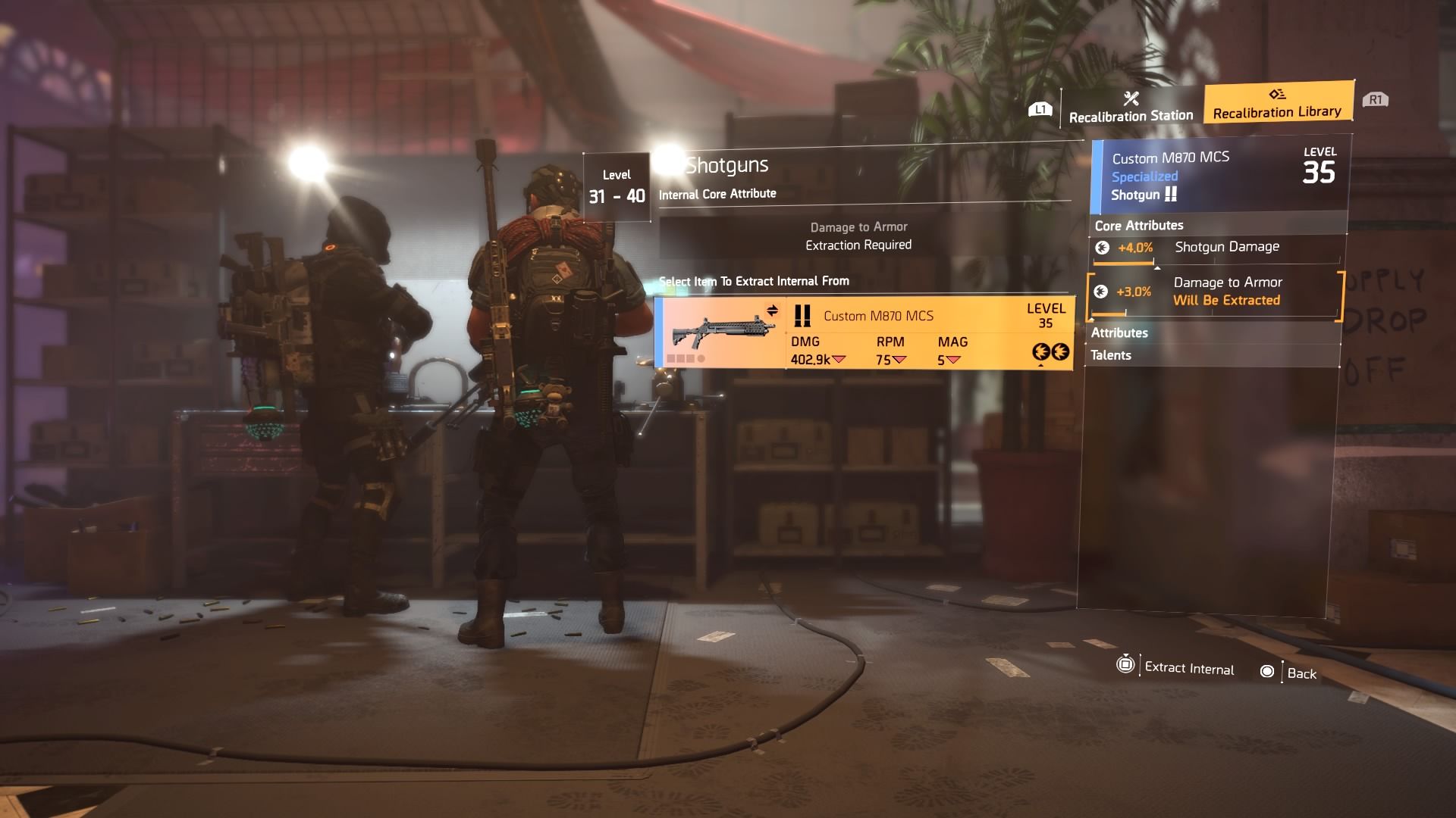 Tom Clancy&rsquo;s The Division® 2 Recalibration Attributes