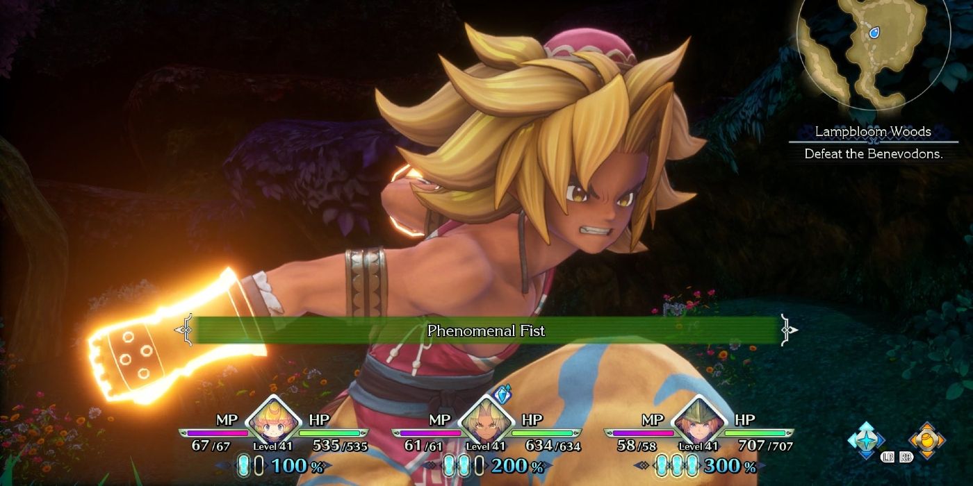 Trials of Mana Combat Screenshot