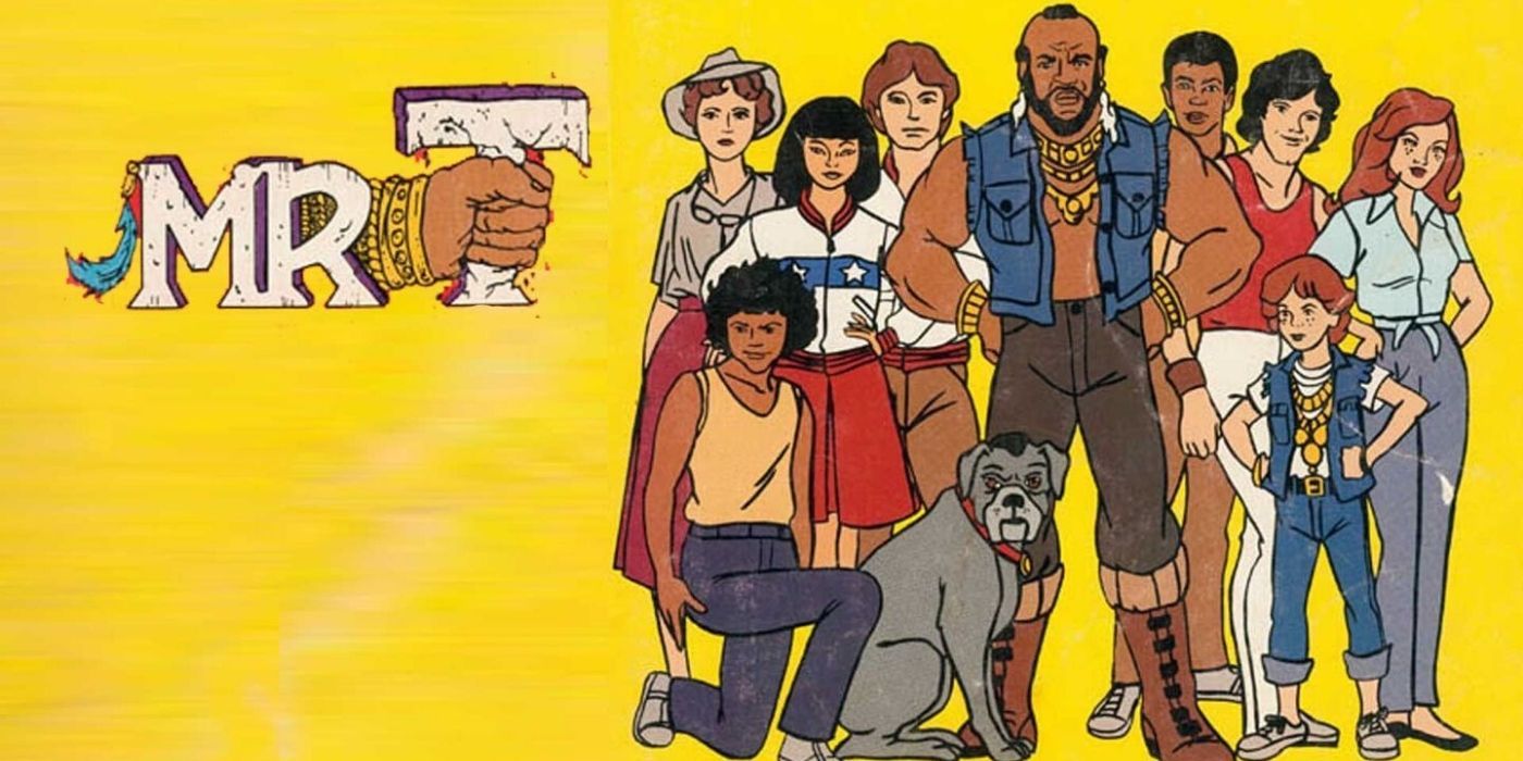 The title card of Mister T featuring the lead ensemble
