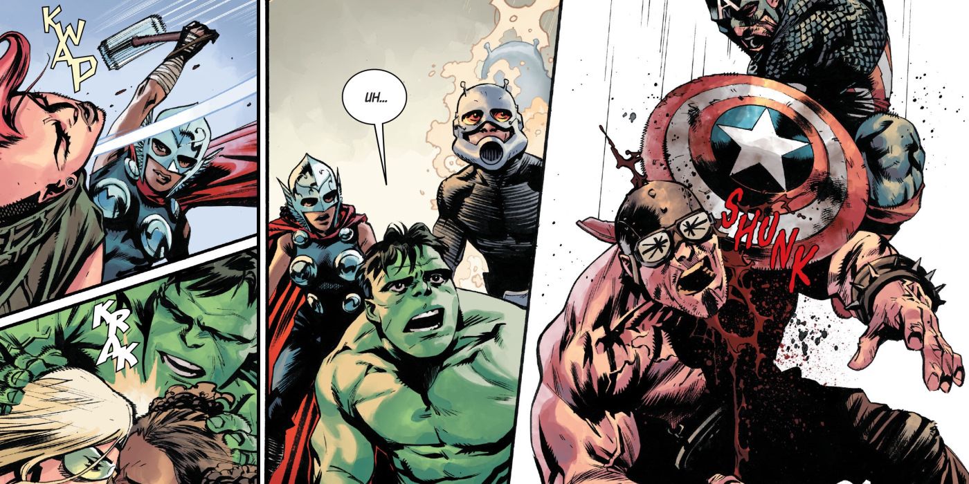 Wasteland Avengers Marvel Comic Fight