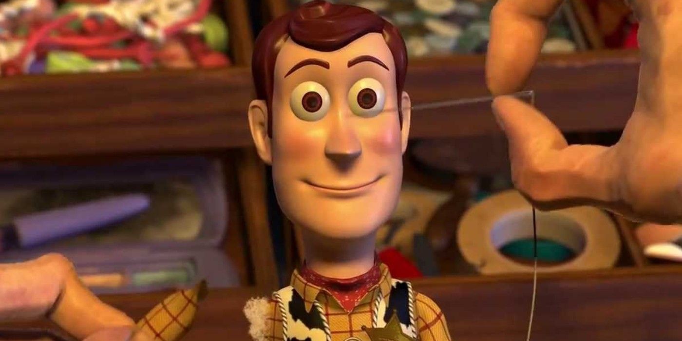 Woody being fixed in Toy Story 