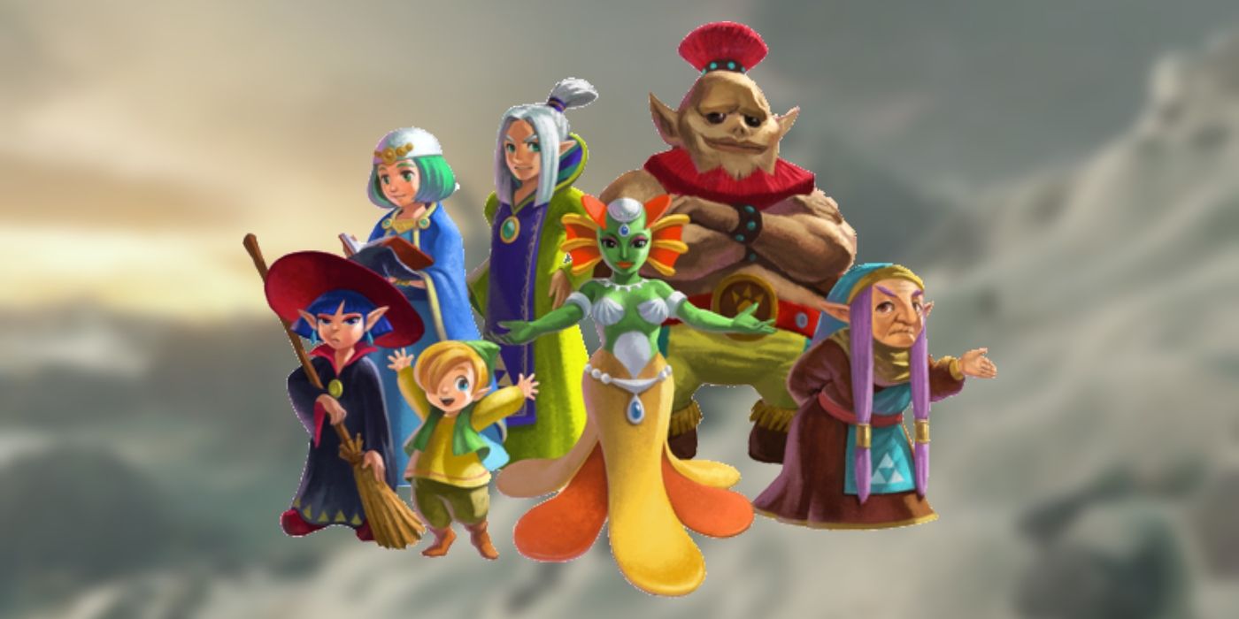 Zelda Link Between Worlds Seven Sages in Breath of the Wild