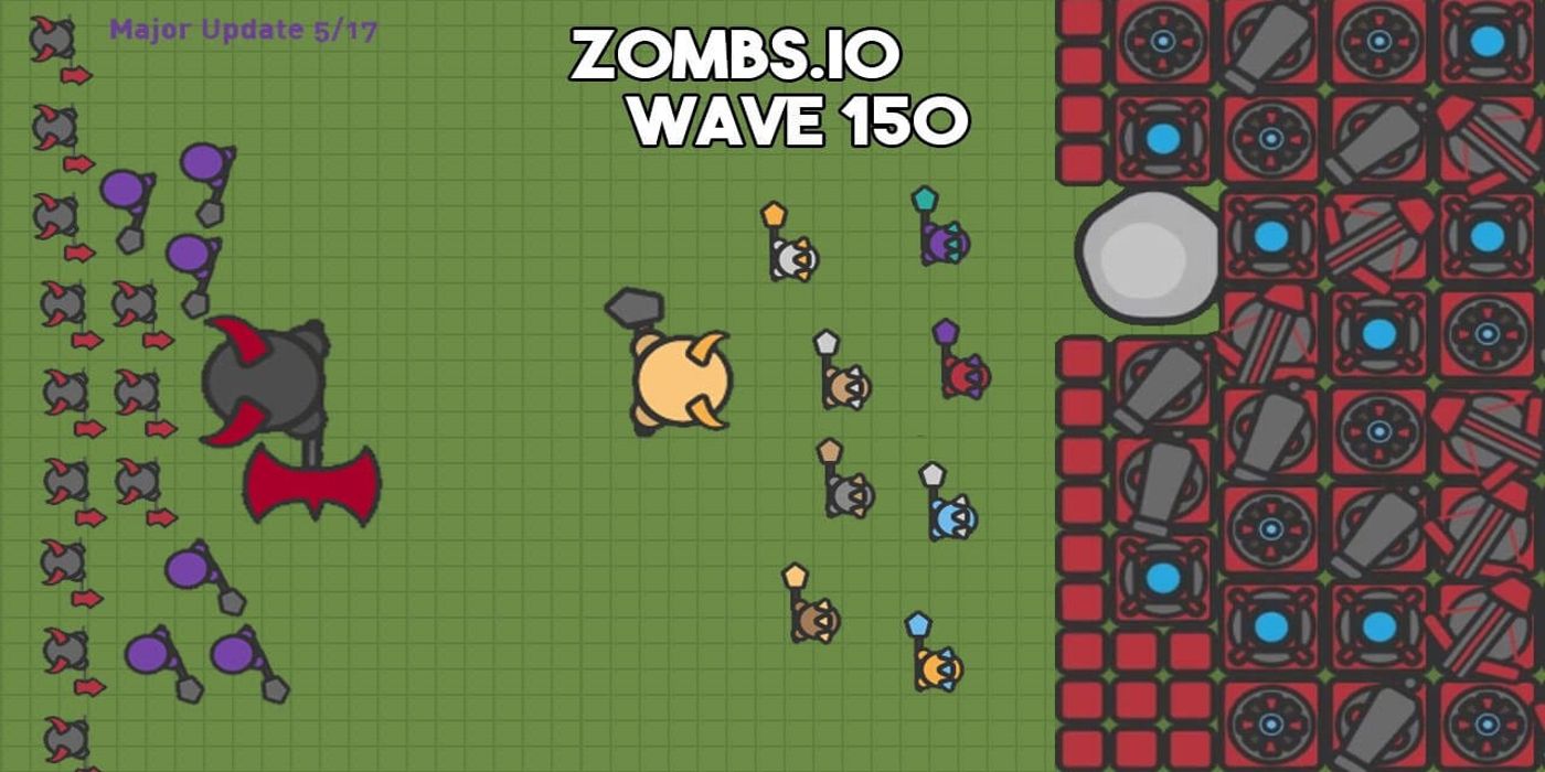 A screenshot of the browser game Zombs.io.