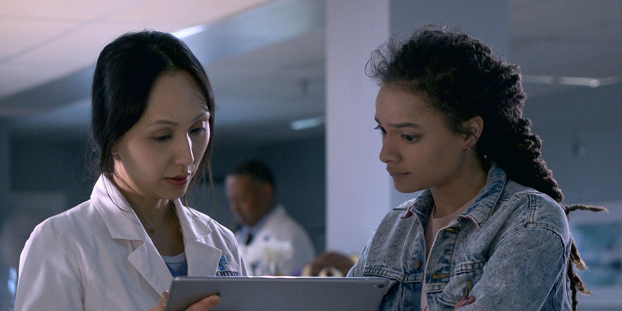 Amazing Stories: Alia talking with the doctor in &quot;Signs of Life&quot;.